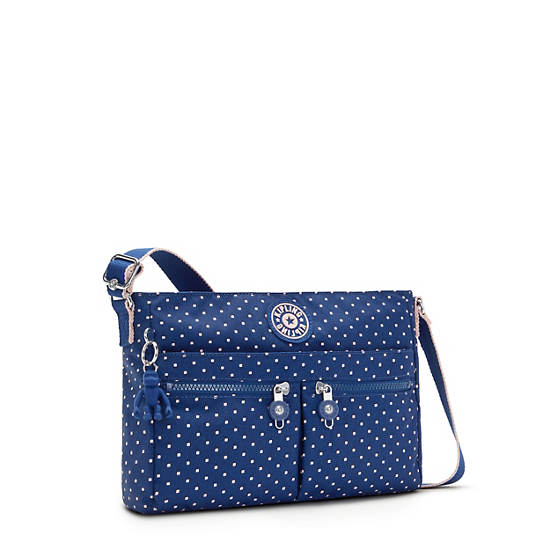 Kipling New Angie Printed Crossbody Taske Blå | DK 1200ZU